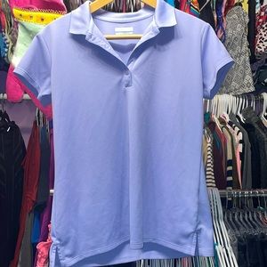 Columbia Goft Shirt Polo Shirt light blue like new size large fits small